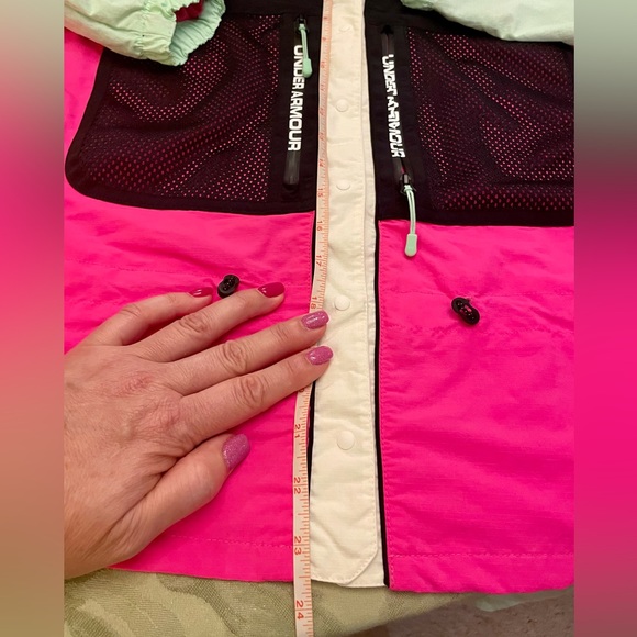 New Under Armour Hoodie Colorblock Retro Mesh Lightweight Windbreaker Unisex M-L - Picture 12 of 16